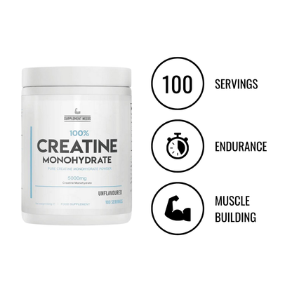 SUPPLEMENT NEEDS - Creatine Monohydrate 100 Servings