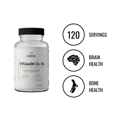 Supplement Needs - Vitamin D3+K2 - 120 servings