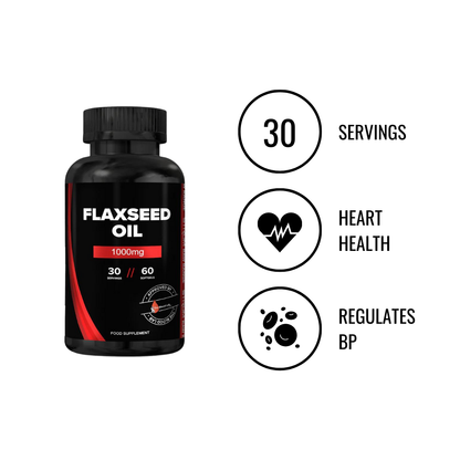 Strom Sports Flaxseed Oil -1000mg 60 gels