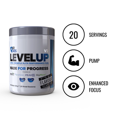 HR LABS Level Up V2 - Unflavoured 20 servings