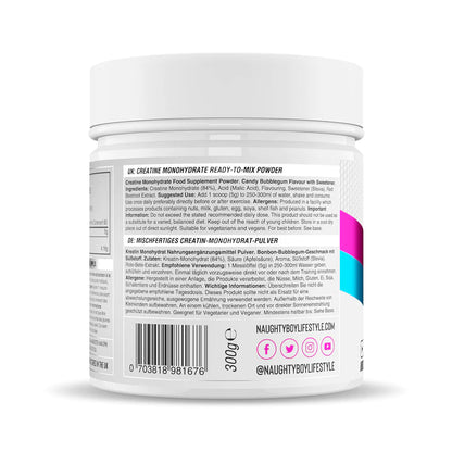 Naughty Boy Flavoured Creatine - 60 Servings